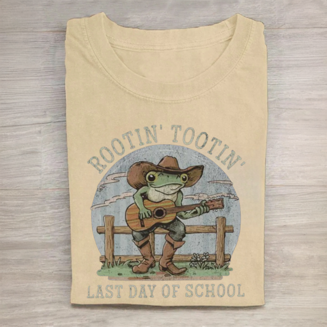 Cute Frog Happy Last Day of School Tshirt