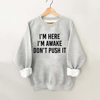 Don't Push It Vintage Gym Sweatshirt-lovefitte