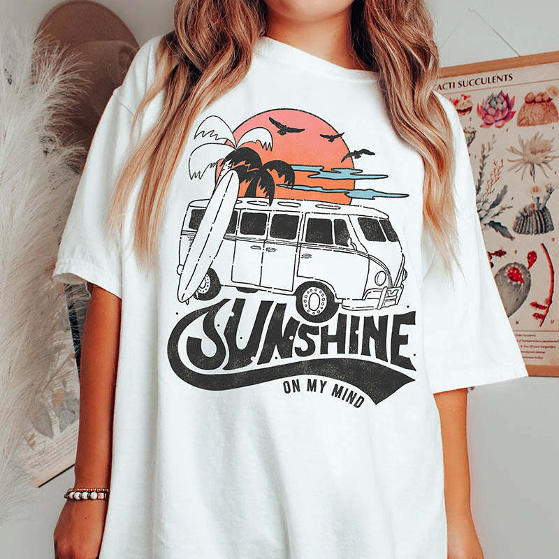 Sunshine on My Mine Vacation T-Shirt-lovefitte