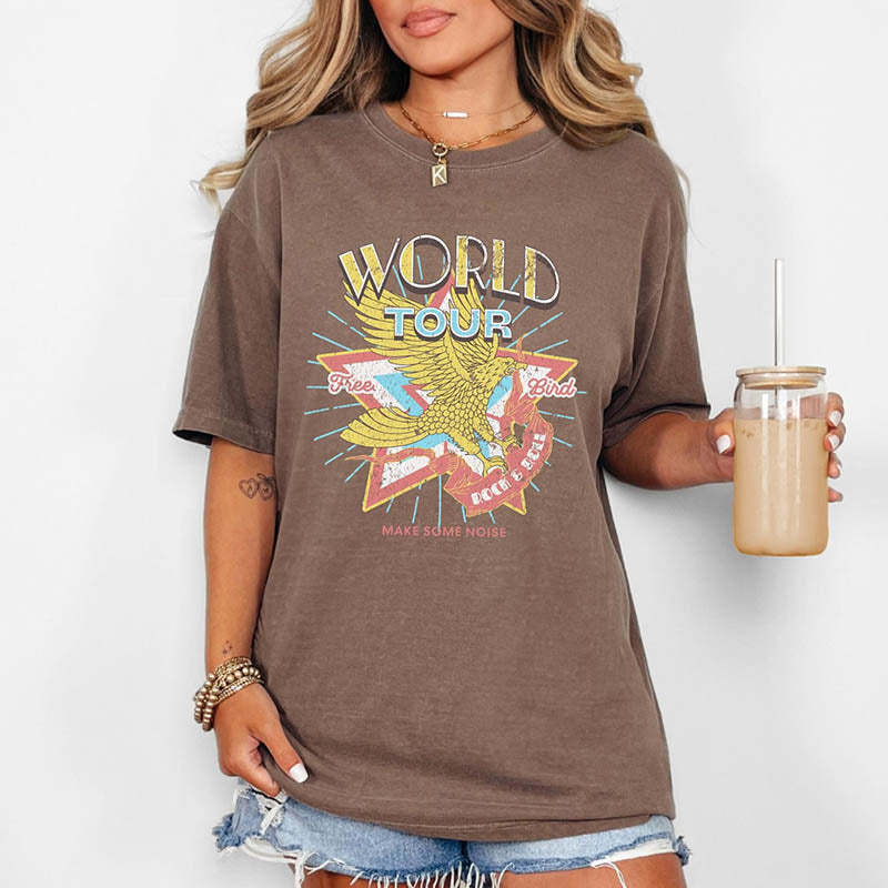 Old School Band Eagle T-Shirt-lovefitte