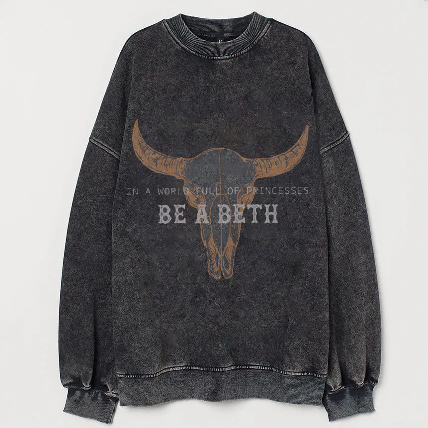 Vintage Boho Cow Skull  Sweatshirt-lovefitte