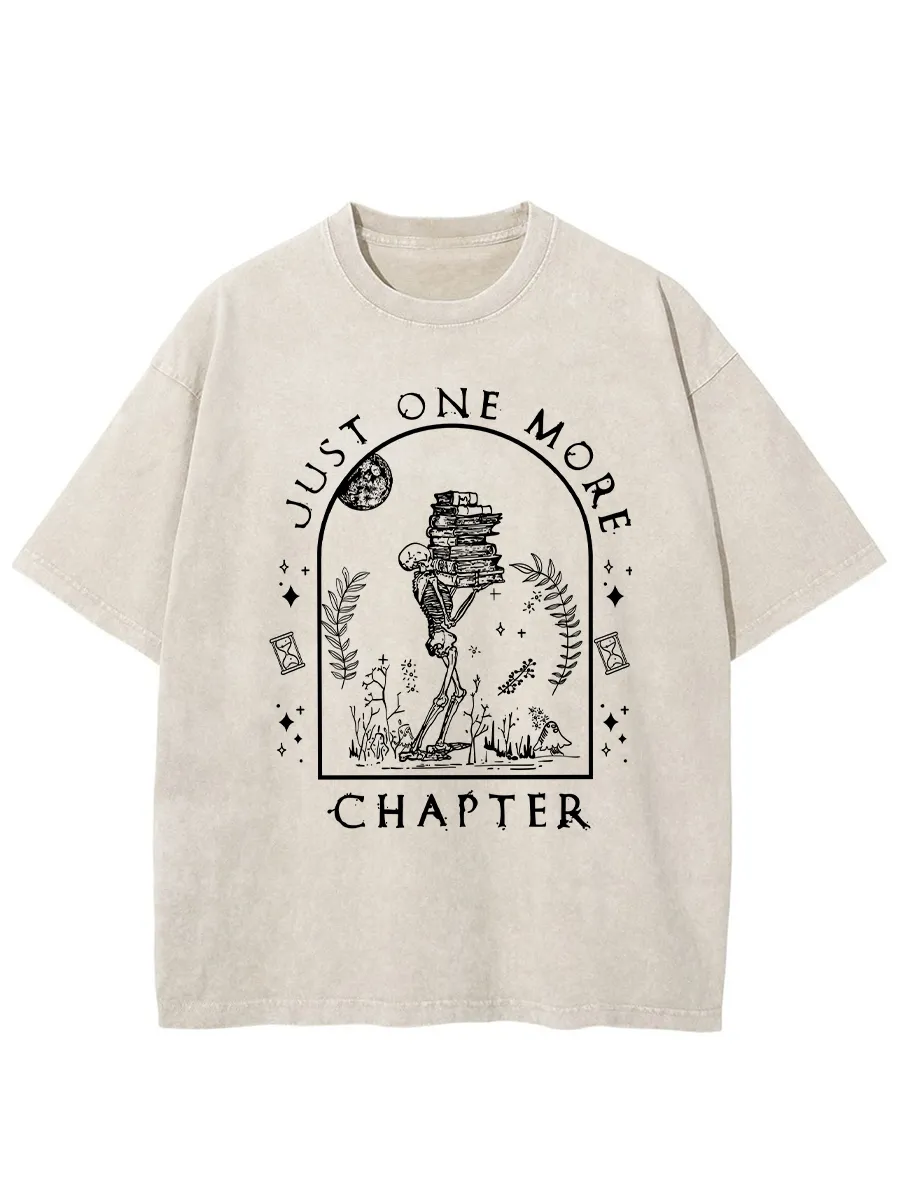 Vintage Just One More Chapter Novel Washed T-Shirt