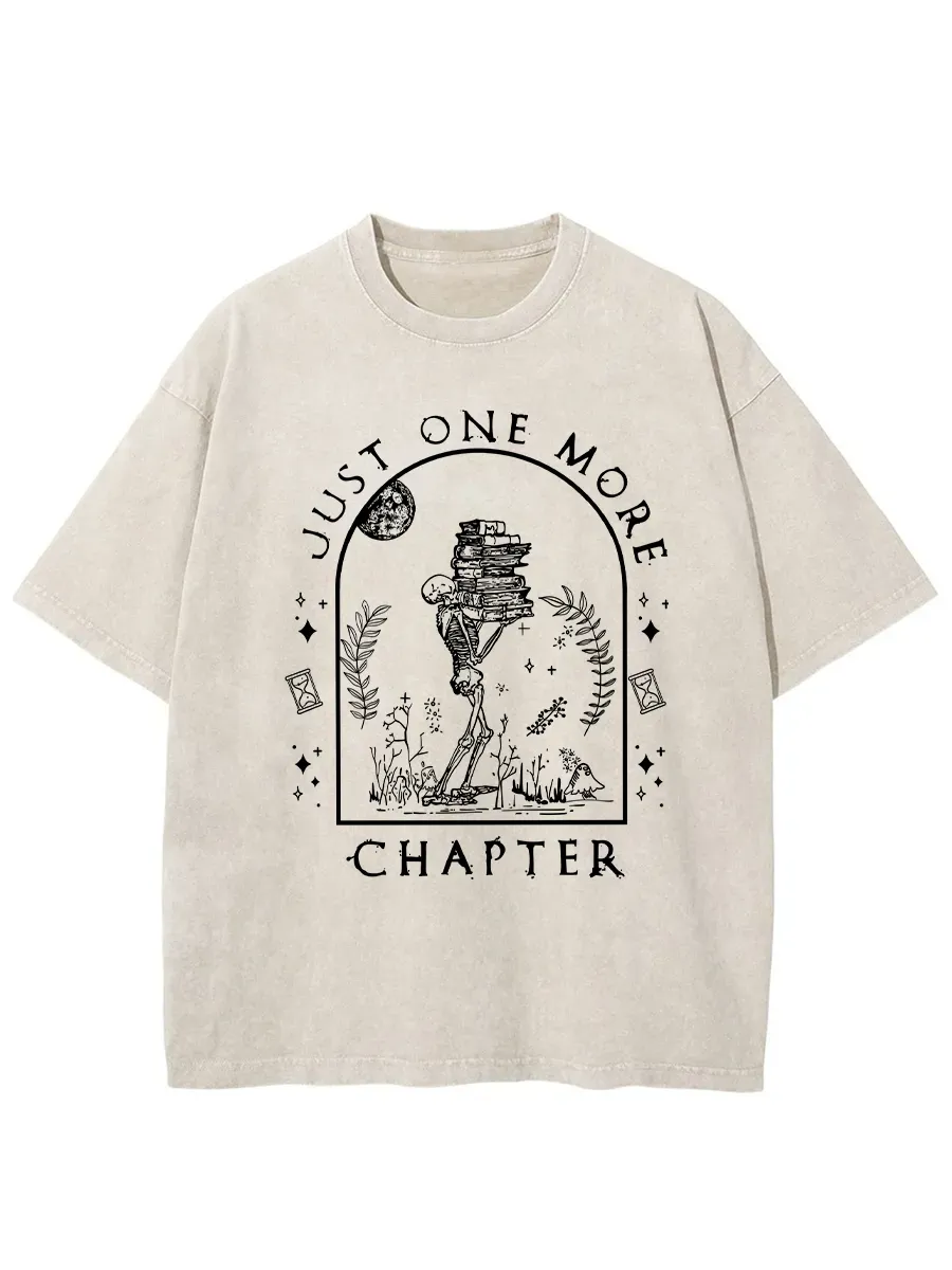 Vintage Just One More Chapter Novel Washed T-Shirt