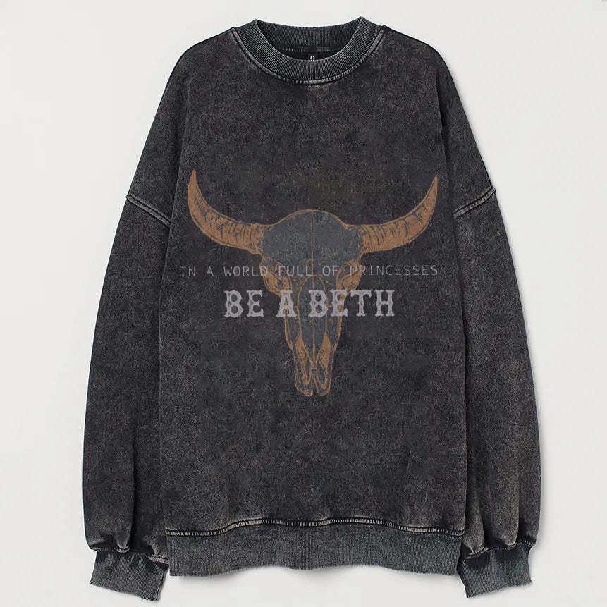 Vintage Boho Cow Skull  Sweatshirt-lovefitte
