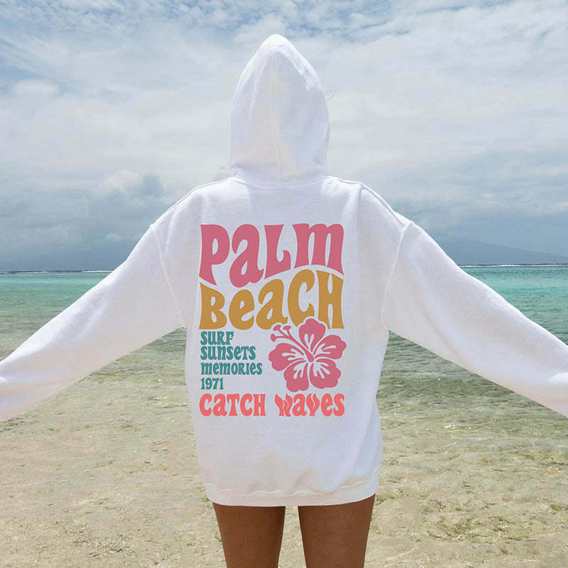 Palm Beach Women's Aesthetic Hoodie-lovefitte