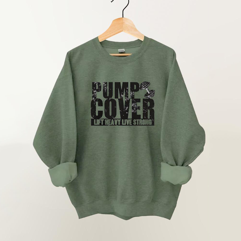 Pump Cover Vintage Gym Sweatshirt-lovefitte