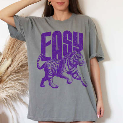 Funny Retro Tiger Summer T-Shirt-lovefitte