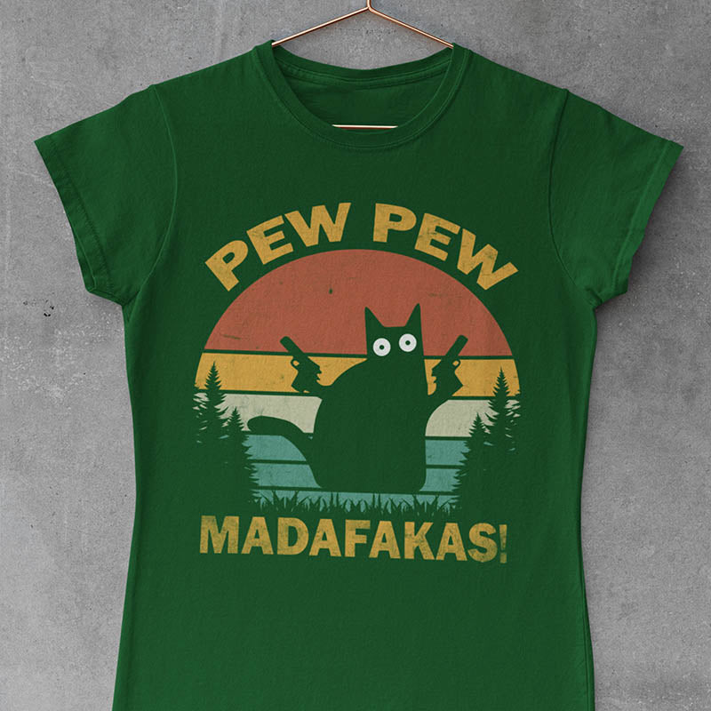 Funny Crazy Cat T-Shirt-lovefitte