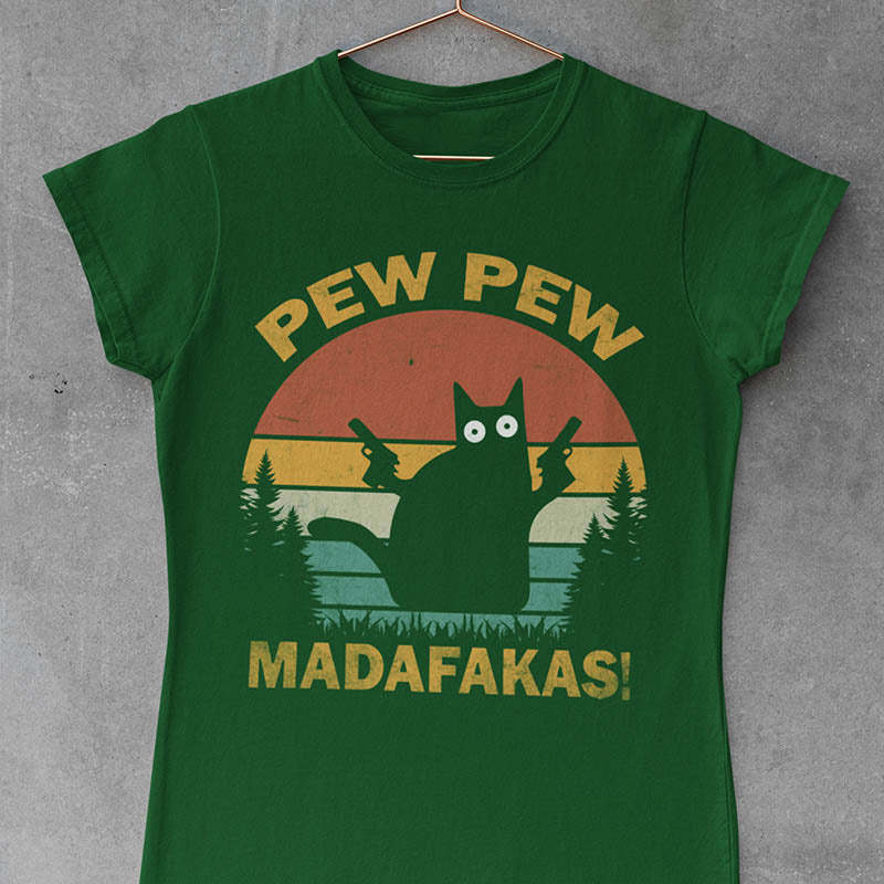 Funny Crazy Cat T-Shirt-lovefitte