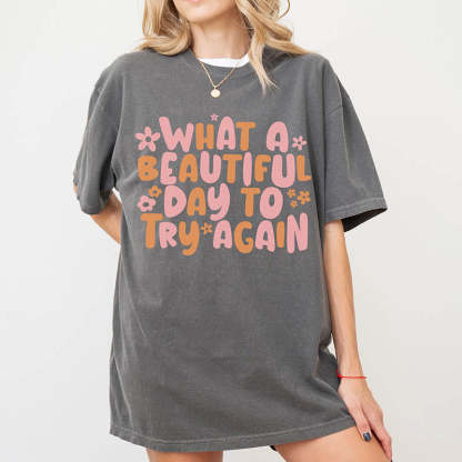 It's A Beautiful Day Oversized T-Shirt-lovefitte