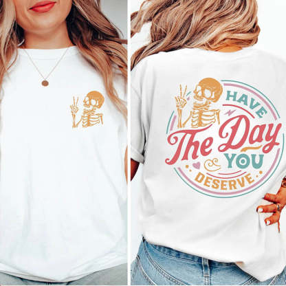 Inspirational Motivational Skeleton T-Shirt-lovefitte