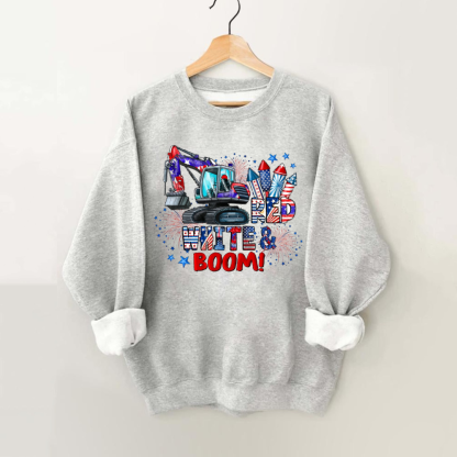 Red White And Boom Sweatshirt