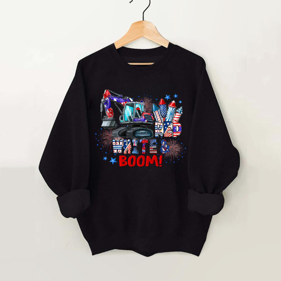 Red White And Boom Sweatshirt