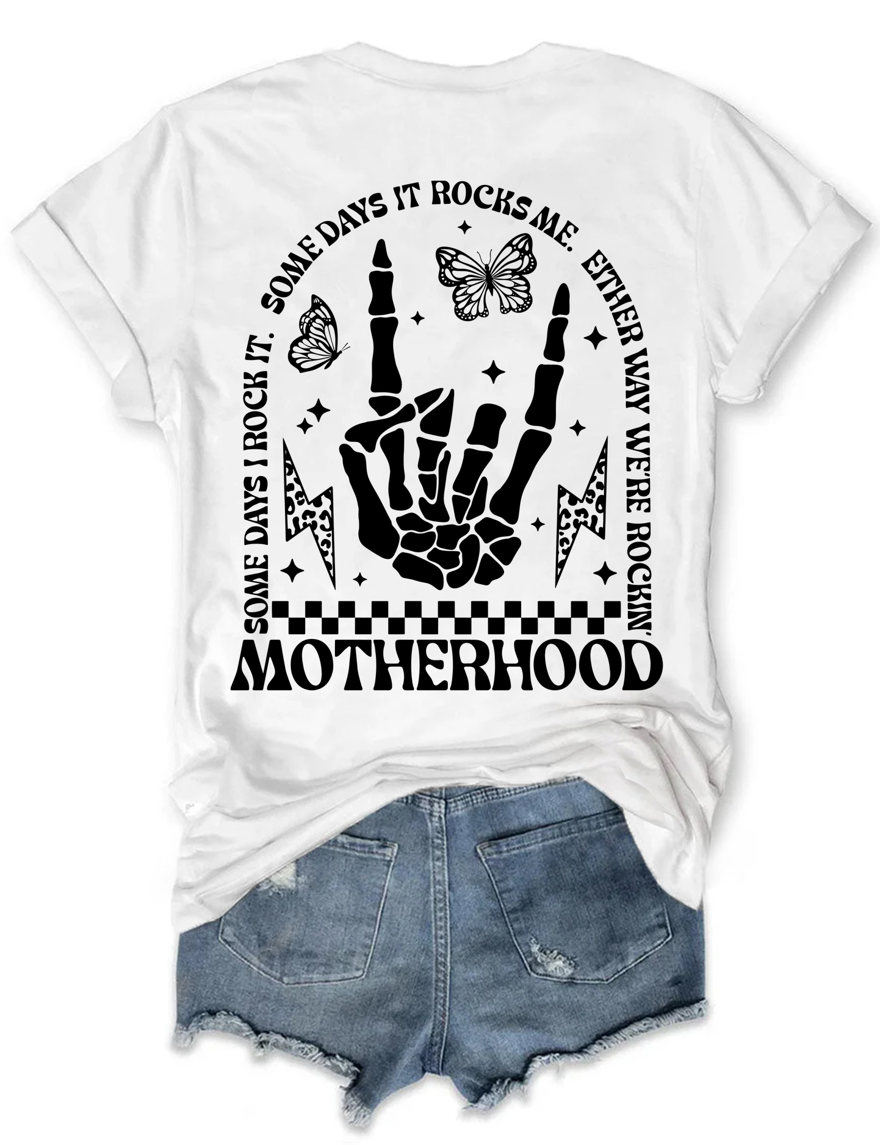 Motherhood Some Day I Rock It T-shirt-lovefitte