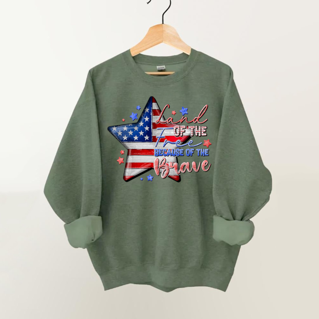 Land Of The Free Because Of The Brave Sweatshirt