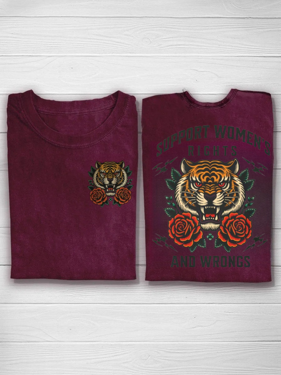 Support Women's Rights and Wrongs Tshirt