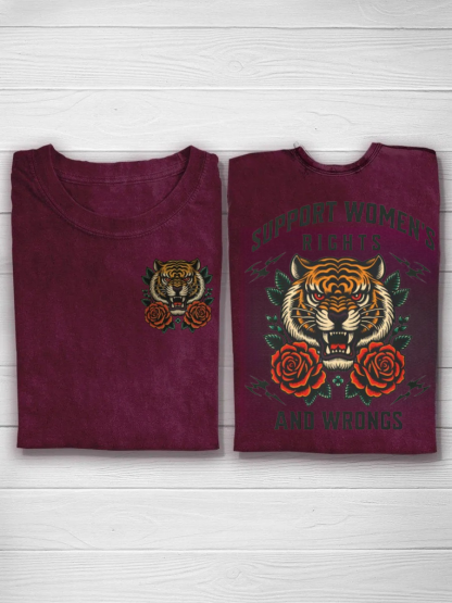 Support Women's Rights and Wrongs Tshirt