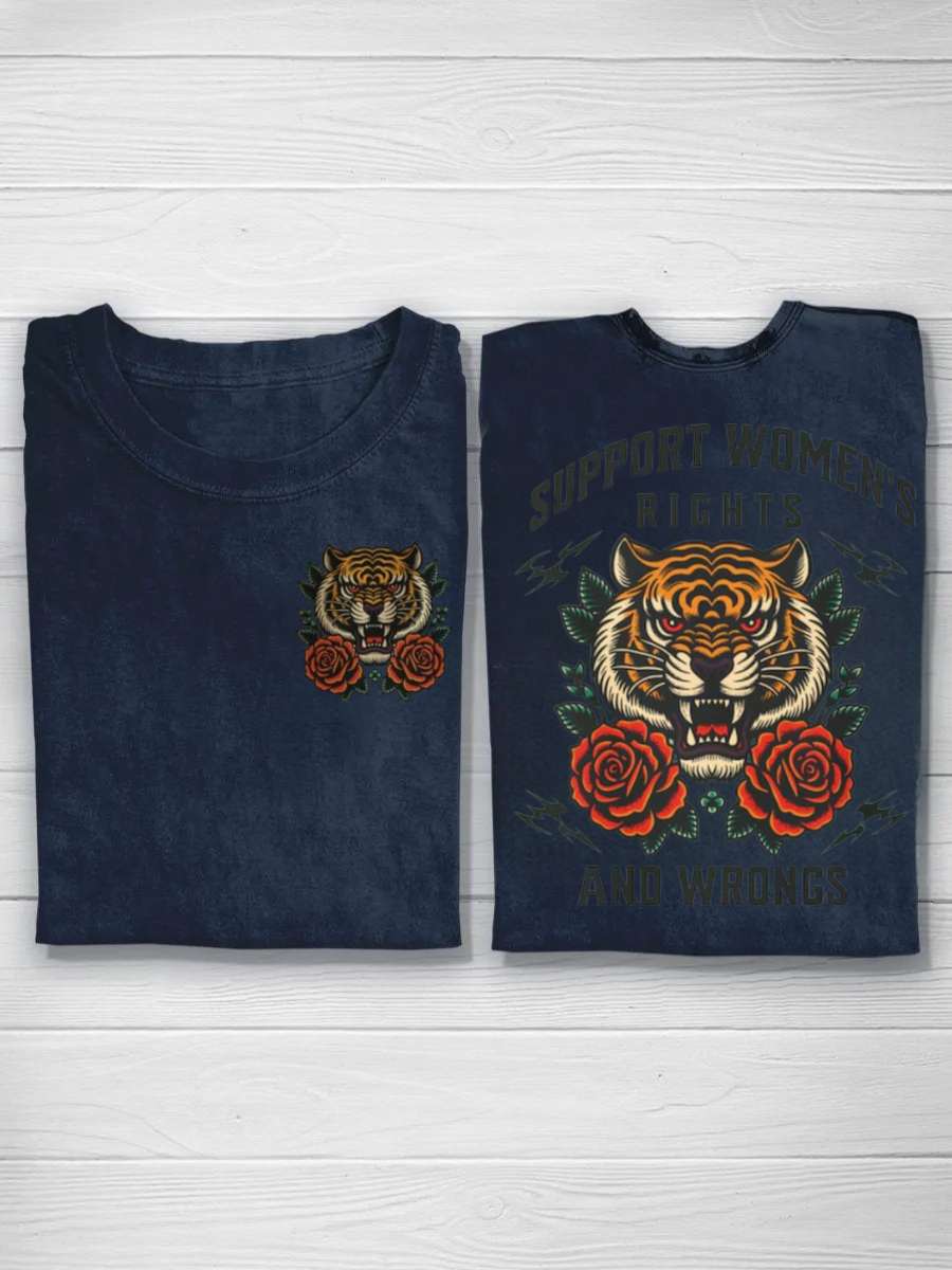 Support Women's Rights and Wrongs Tshirt