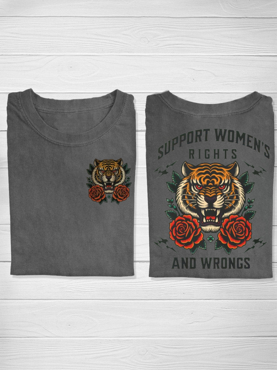 Support Women's Rights and Wrongs Tshirt