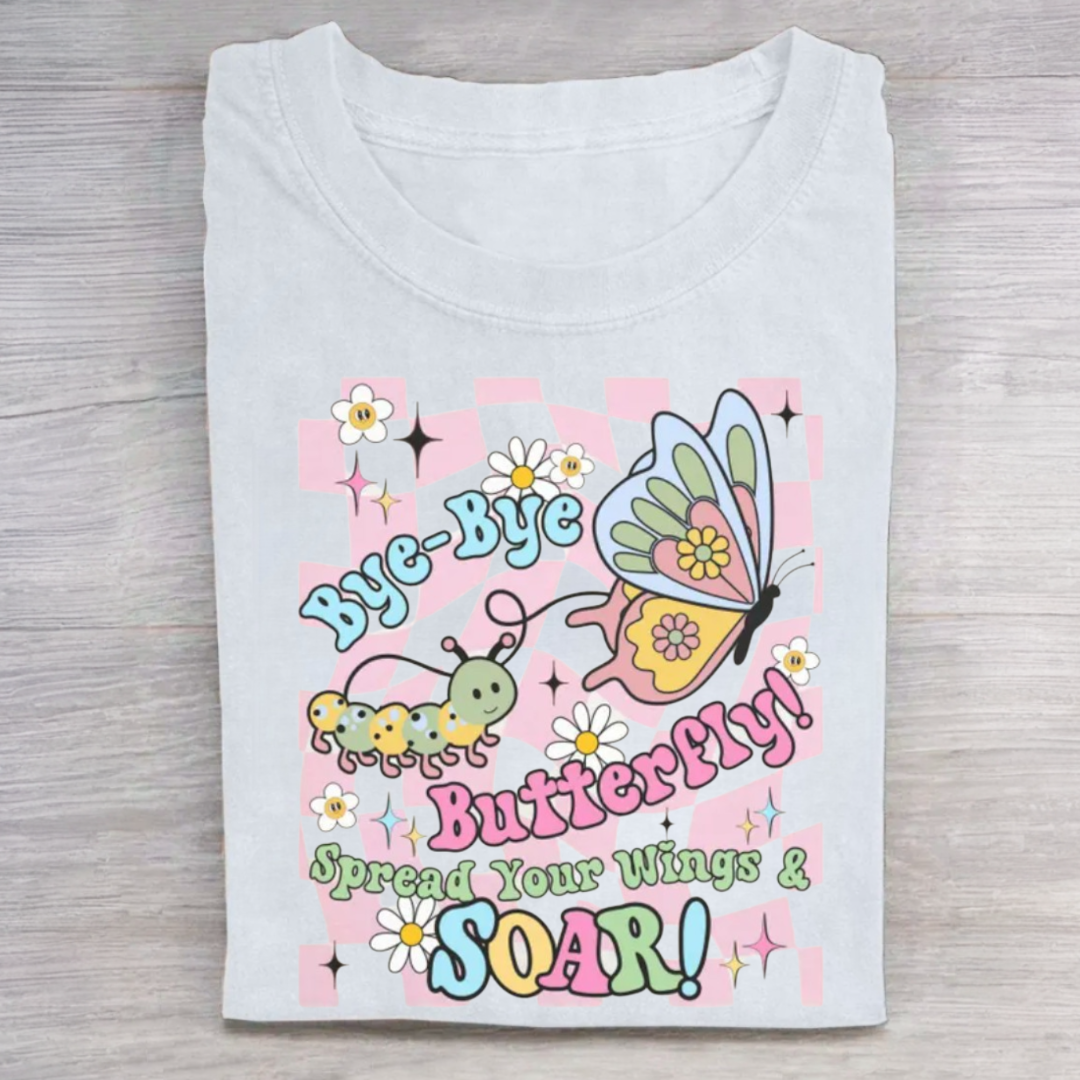 Butterfly Last Day of School Tshirt