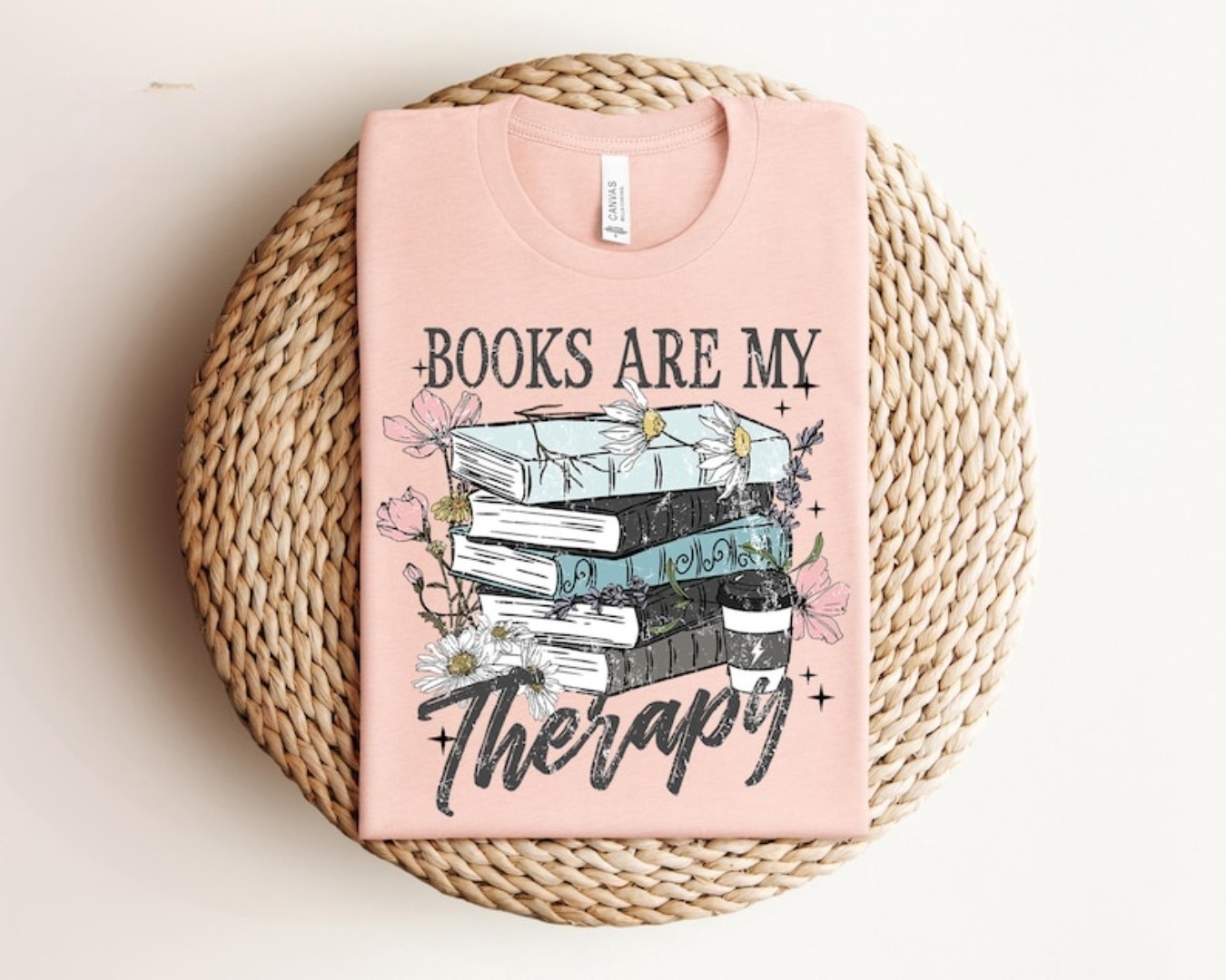 Books Are My Therapy Shirt