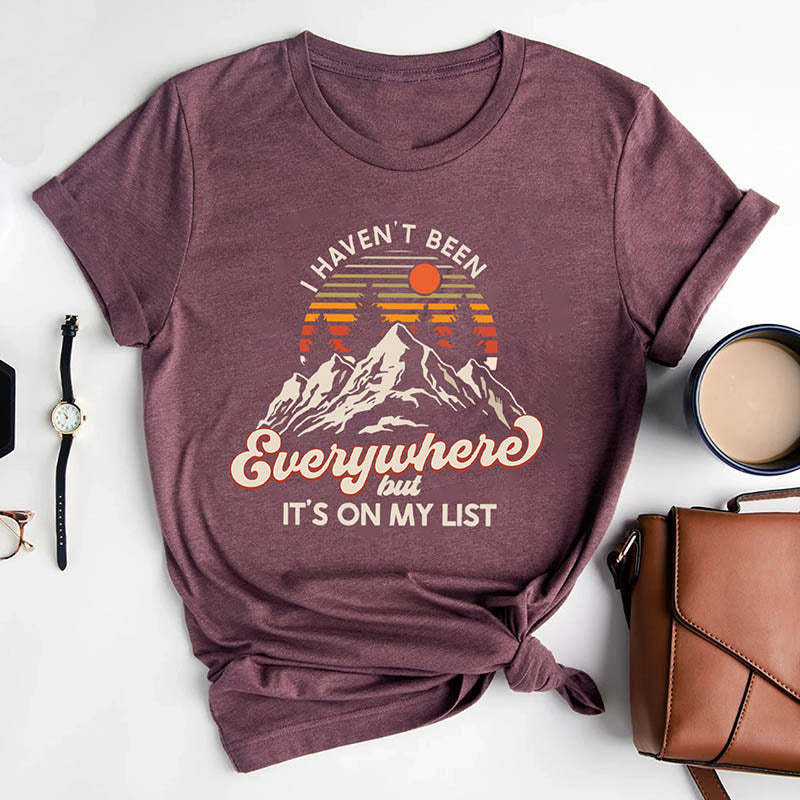I Haven't Been Everywhere But It's On My List T-Shirt-lovefitte