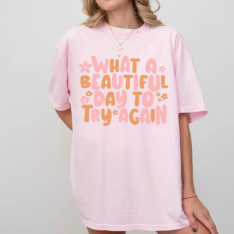 It's A Beautiful Day Oversized T-Shirt-lovefitte
