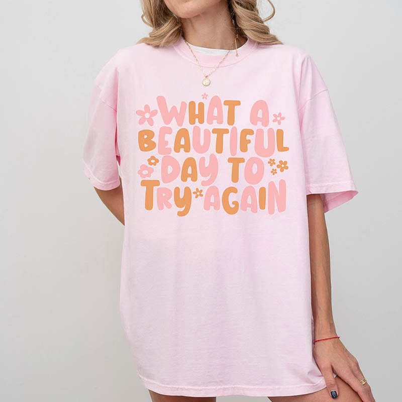 It's A Beautiful Day Oversized T-Shirt-lovefitte