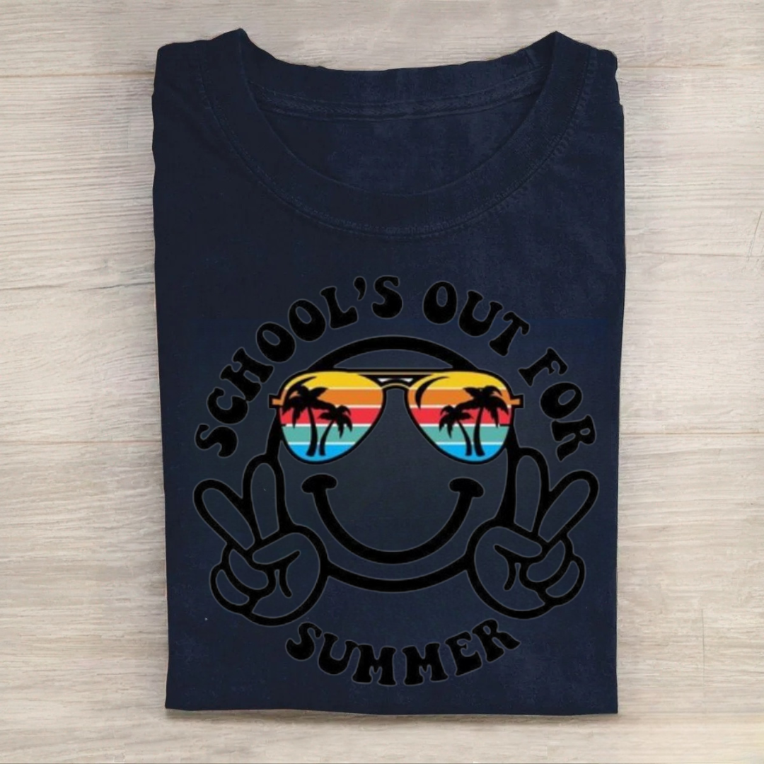 School's Out for Summer Smiley Face Tshirt