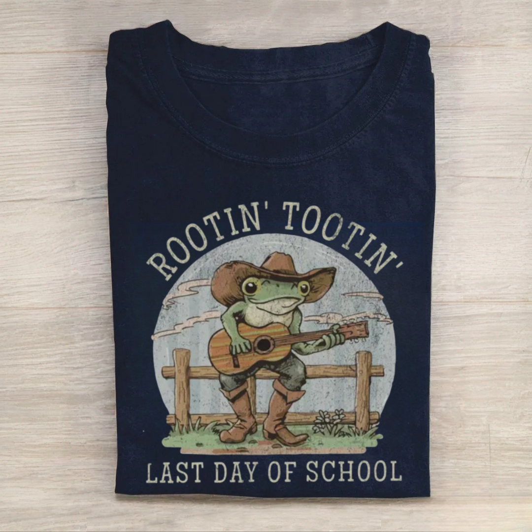 Cute Frog Happy Last Day of School Tshirt