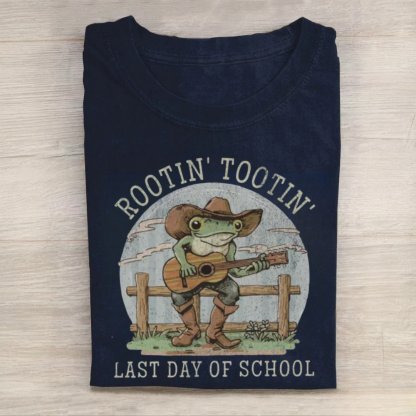 Cute Frog Happy Last Day of School Tshirt