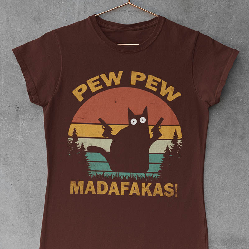 Funny Crazy Cat T-Shirt-lovefitte