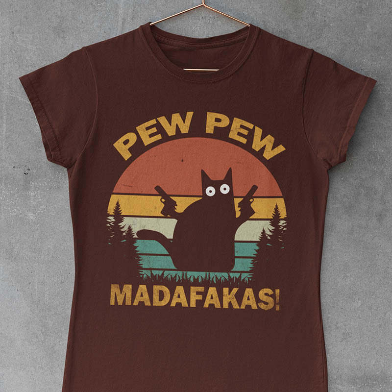 Funny Crazy Cat T-Shirt-lovefitte