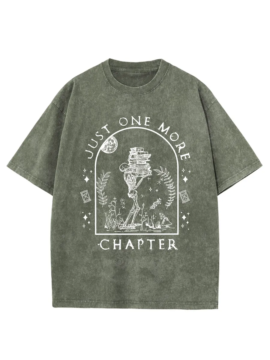 Vintage Just One More Chapter Novel Washed T-Shirt