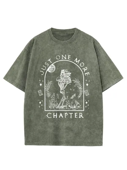 Vintage Just One More Chapter Novel Washed T-Shirt