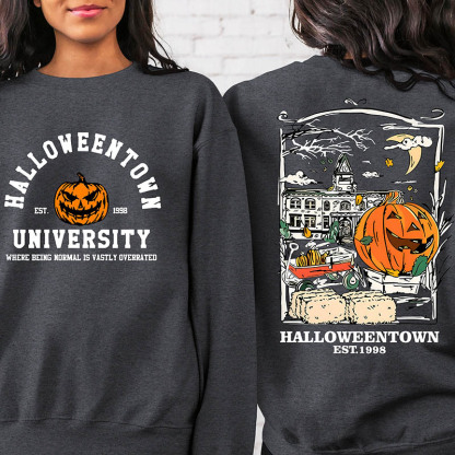 Halloweentown Est 1998 Back and Front Sweatshirt