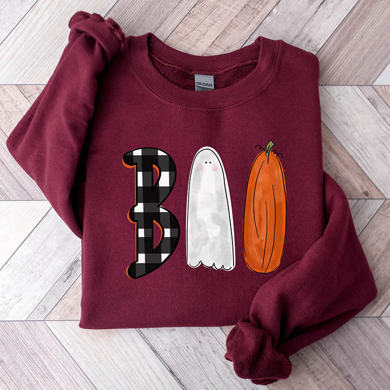 BOO Halloween Crewneck Sweatshirt