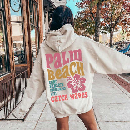 Palm Beach Women's Aesthetic Hoodie-lovefitte