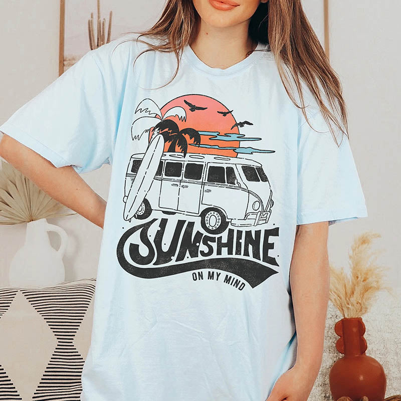 Sunshine on My Mine Vacation T-Shirt-lovefitte
