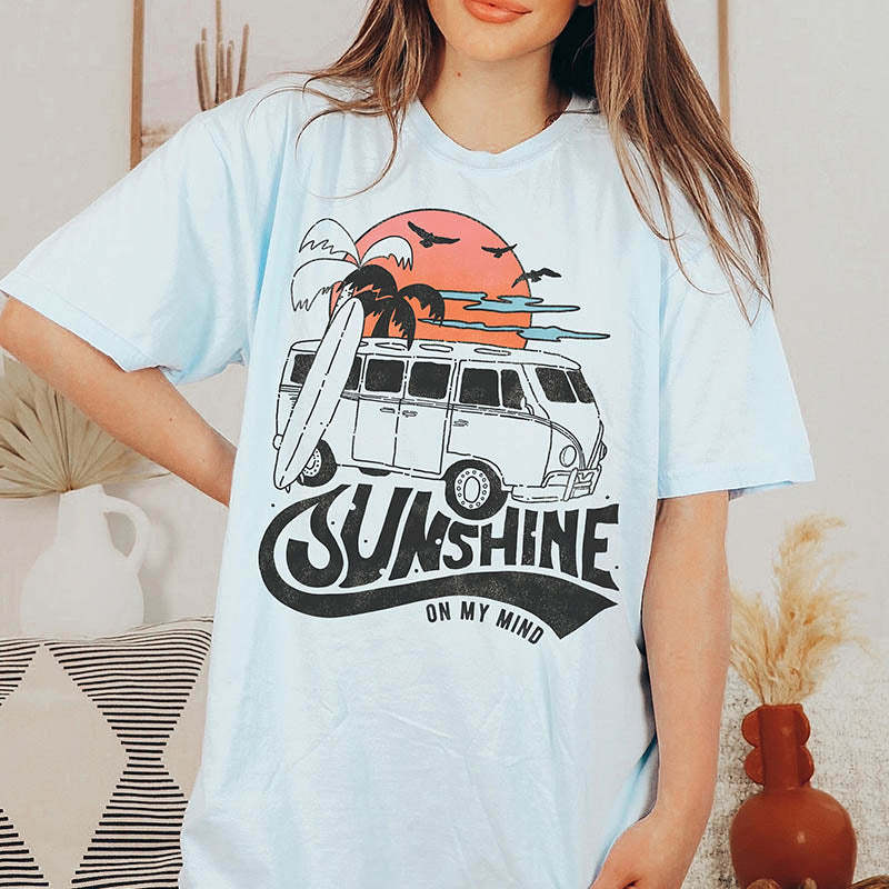 Sunshine on My Mine Vacation T-Shirt-lovefitte