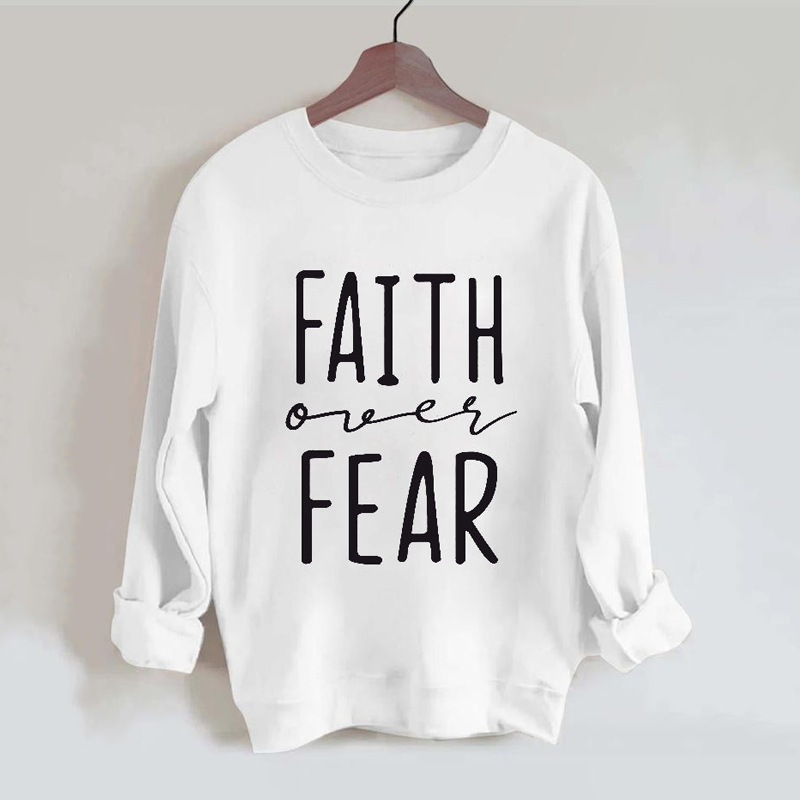 Faith Over Fear Vintage Gym Sweatshirt-lovefitte