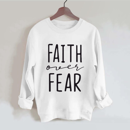 Faith Over Fear Vintage Gym Sweatshirt-lovefitte