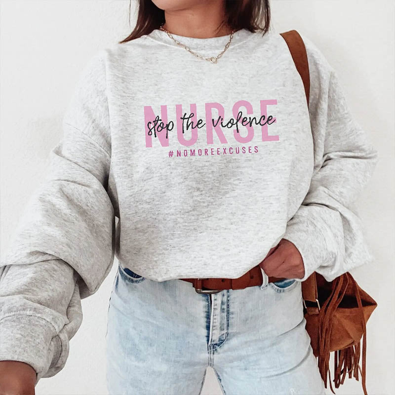 Nurse Stop The Violence Sweatshirt-lovefitte
