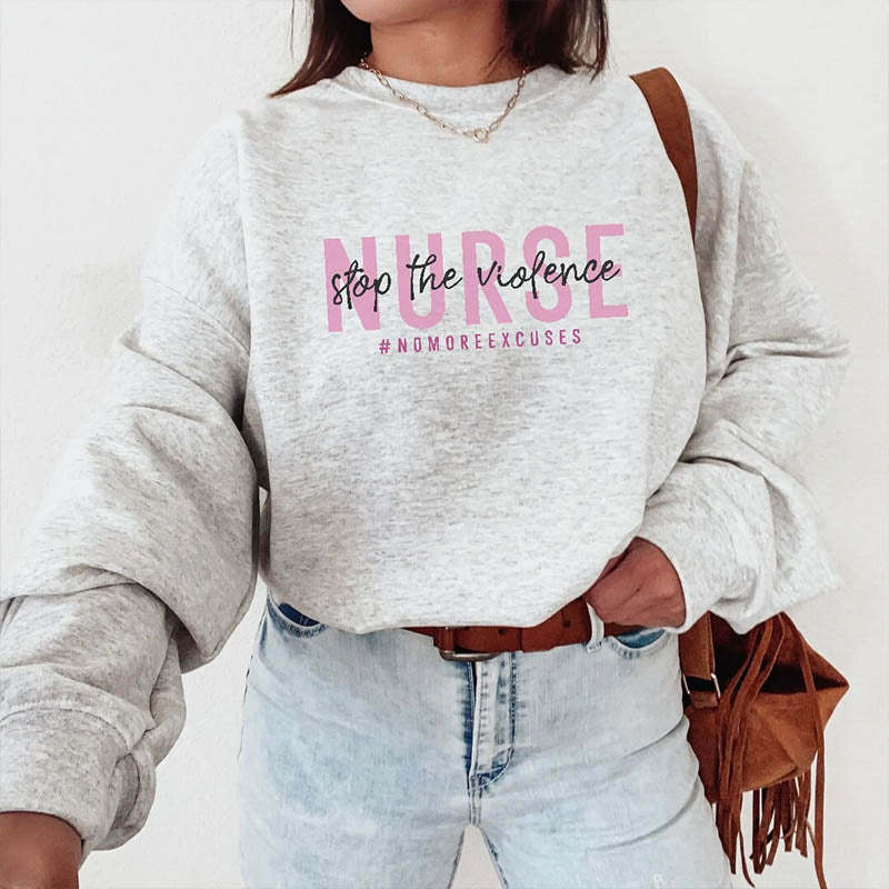 Nurse Stop The Violence Sweatshirt-lovefitte
