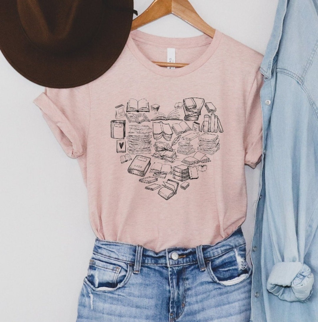 Book Heart Shirt