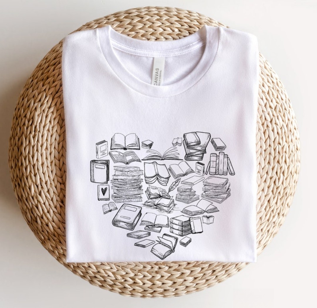 Book Heart Shirt
