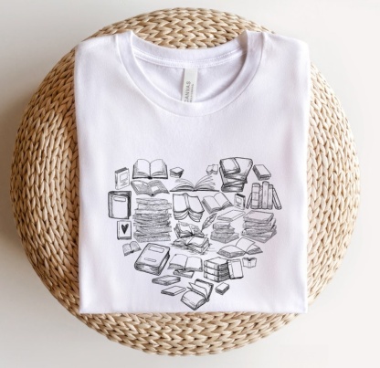 Book Heart Shirt