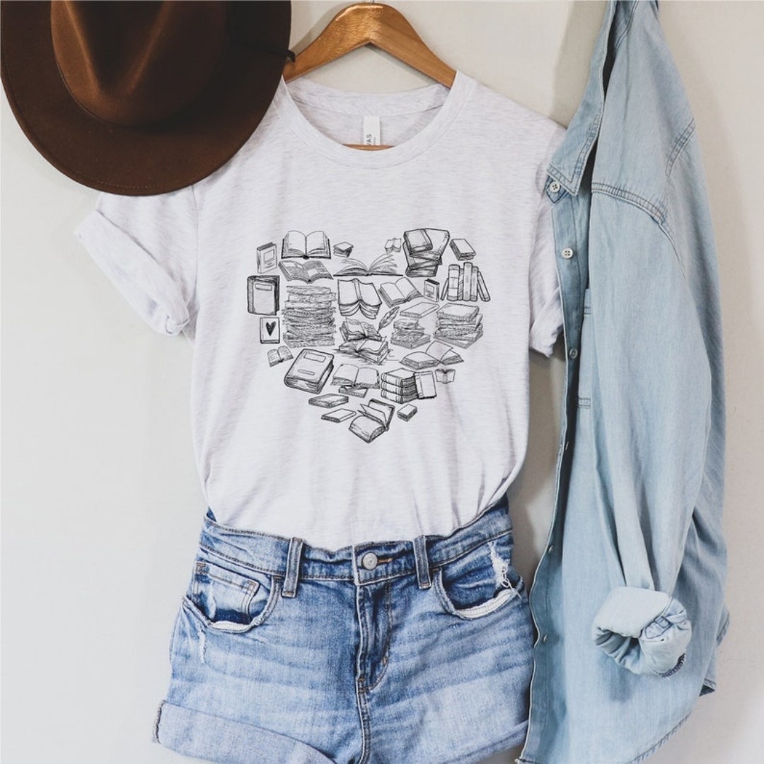 Book Heart Shirt