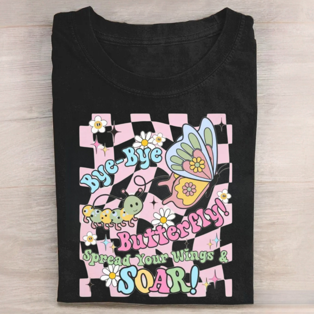 Butterfly Last Day of School Tshirt
