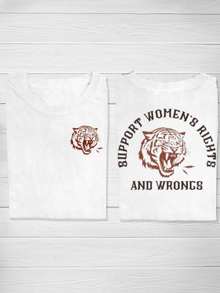 Support Women's Rights and Wrongs Shirt
